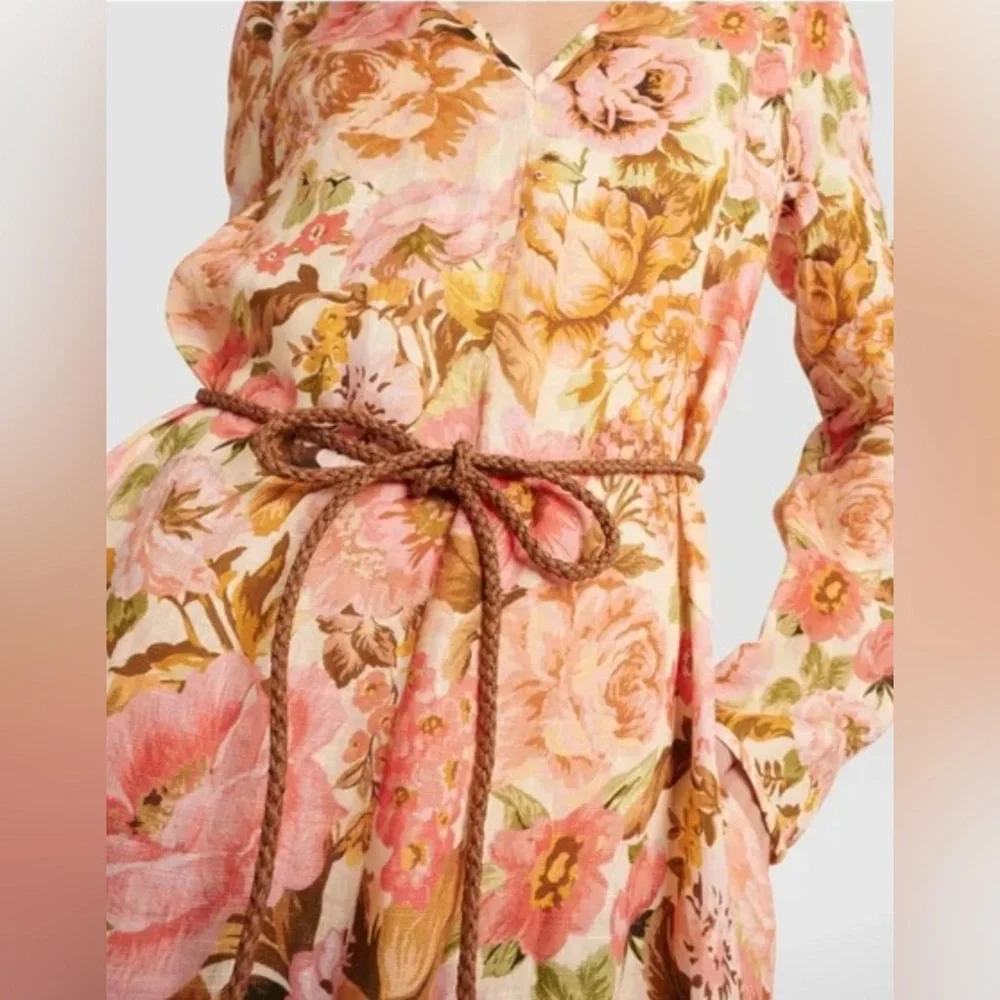 Zimmermann Golden Plunge Maxi Dress Size 10 EUC - Picture 6 of 16